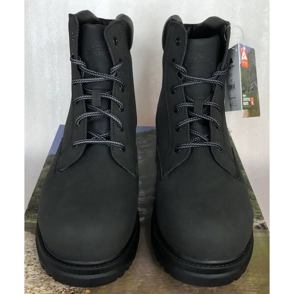 Ozark Trail Men's M OT Troy II Black Work Hiking Boots Size 13 New In The Box‎